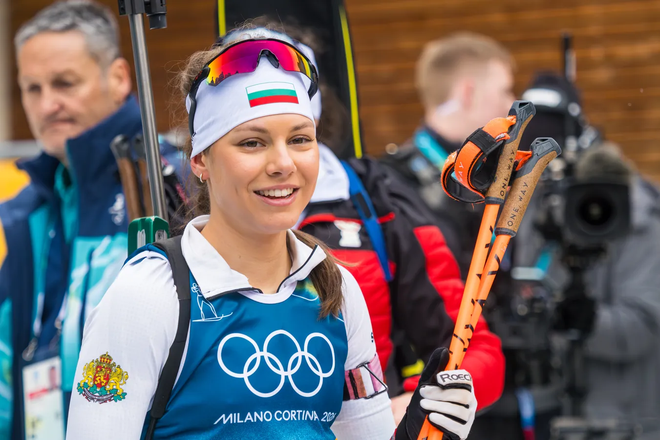 Лора Христова в стартовата зона на Милано-Кортина 2026